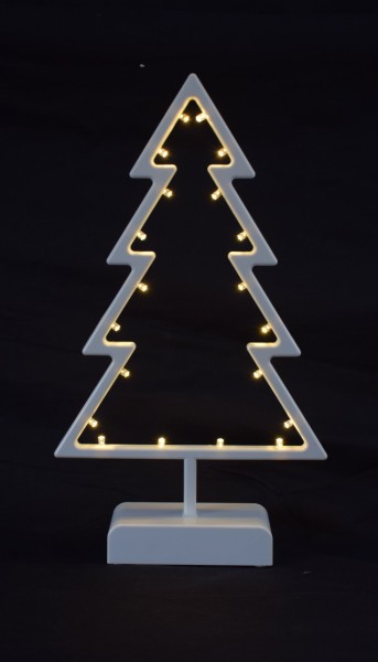 LED-Dekoleuchte Tannenbaum kabellos Weiss